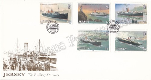 Unaddressed jersey fdc first - fdc,