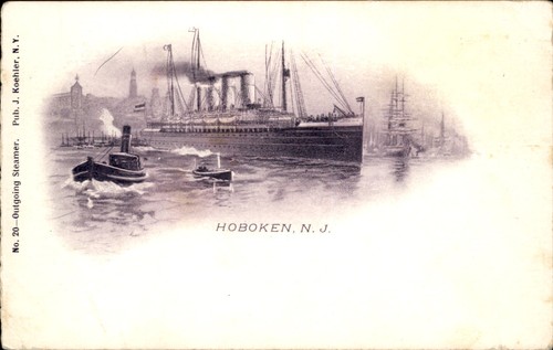 Hoboken new jersey steamer - hoboken,