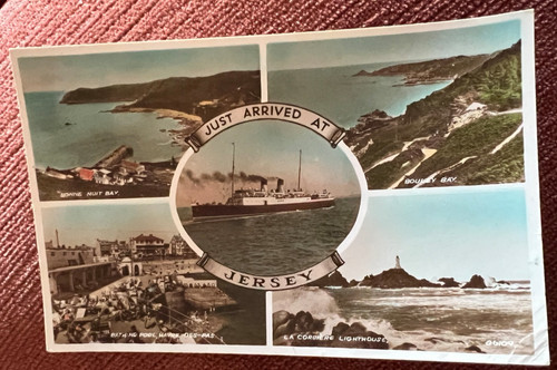 Vintage postcard jersey - vintage,