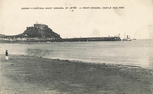 Litho postcard jersey mount - jersey, -mount
