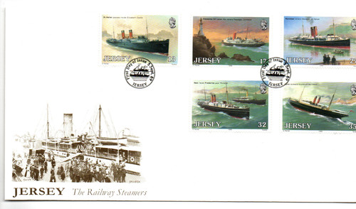Jersey 1989 fdc railway - jersey,