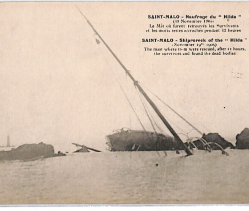 Maritime shipwreck postcard - gb,