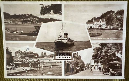 Vintage postcard jersey - vintage,