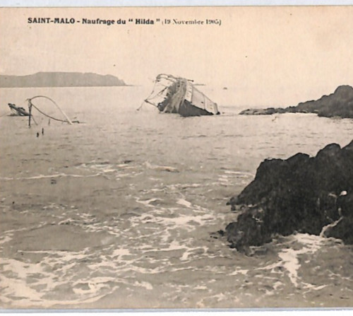 Maritime shipwreck postcard - shipwreck,