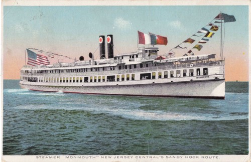 Steamer monmouth postcard new - monmouth,
