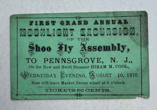 Vintage 1870 steamer hiram - vintage,